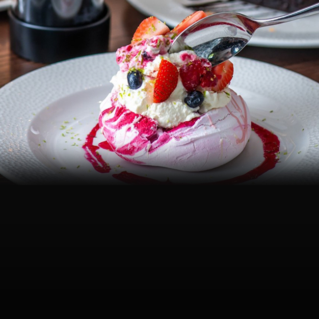 Dessert menu at The Tudor Rose