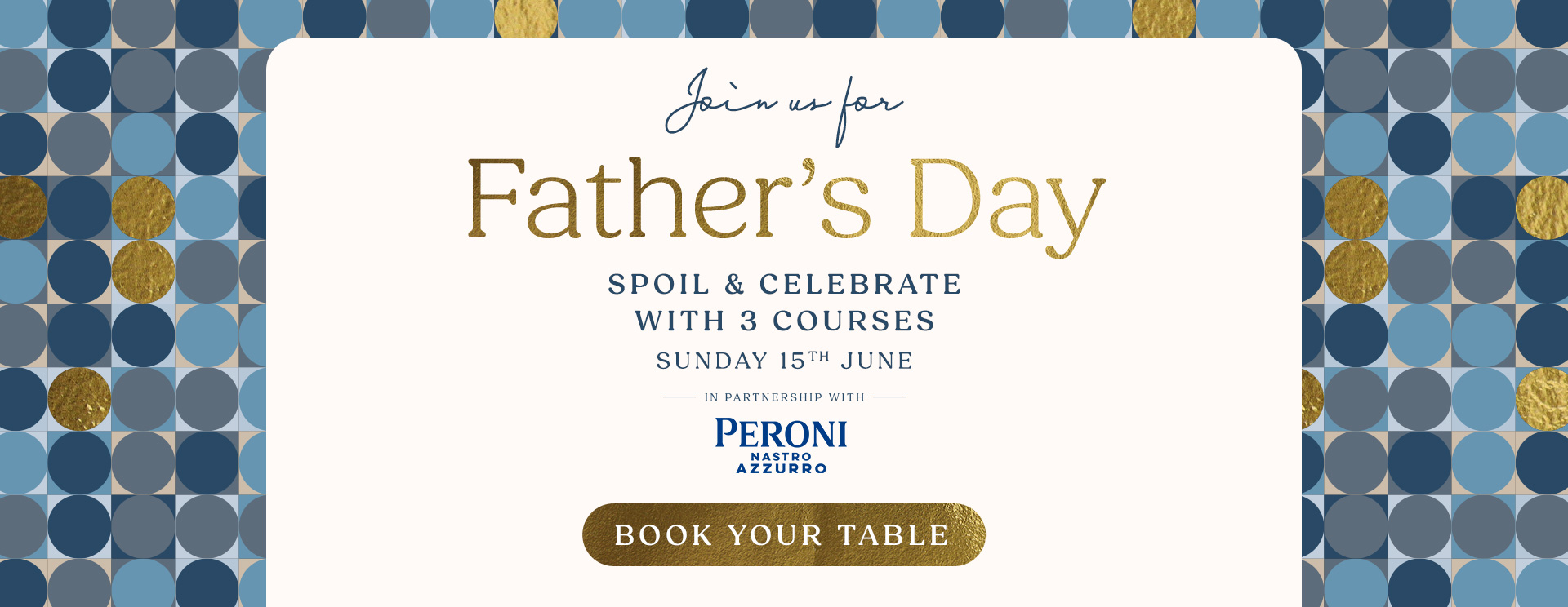 Father’s Day menu Coulsdon
